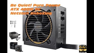 be Quiet Pure Power 10 cm ATX 400W PC Netzteil Unboxing [upl. by Landis962]