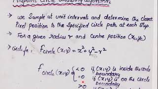 module2midpoint circle drawing algorithm [upl. by Anitreb]