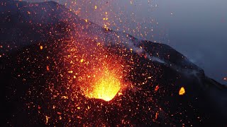 Stromboli Volcano by Drone [upl. by Anatol12]