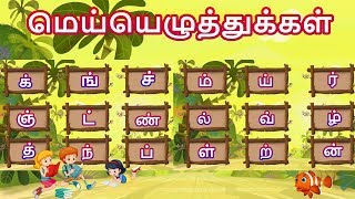 தமிழ் மெய் எழுத்துக்கள் mei eluthukkal in Tamil for kids [upl. by Eelrak665]