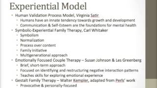 Experiential Models of Family Counseling [upl. by Hauck]