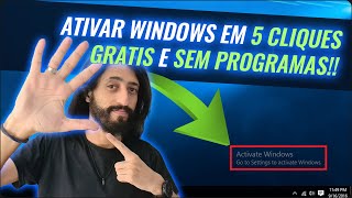 Como ATIVAR o Windows em 5 cliques DE GRAÇA SEM ATIVADOR SEM CRACK SEM NADA [upl. by Elmajian]