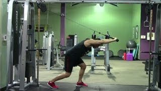 Bent Over Rope Triceps Extension  HASfit Triceps Exercise Demonstration  Bentover Tricep Extension [upl. by Arit]