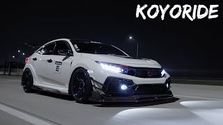 Late Night VTEC  Varis FK8 Civic TypeR 4K [upl. by Nirihs]