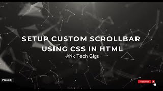 Set Custom Scrollbar in your HTML Div using CSS [upl. by Pinkerton724]