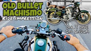 Old Model Bullet Machismo 350 Ride Impression  Old Model Bullet Modification With Restoration [upl. by Yekim27]