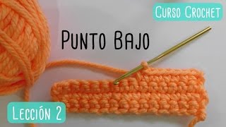 Crochet para principiantes punto bajo [upl. by Eskil]