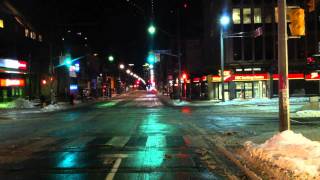 TTC 320 Yonge BlueNight Time Lapse [upl. by Gretal]