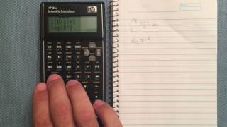 HP 35s Calculating Equation Assignments [upl. by Namharludba190]