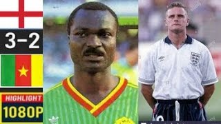 England 3 x 2 Cameroon Gascoigne Roger Milla ●1990 World Cup Extended Highlights HD 1080 [upl. by Oniram288]