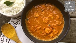 Goan Prawn Curry Recipe  Goan cuisine  Indian non vegetarian dish  2018 [upl. by Esela]