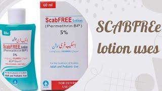 Scabfree Permethrin Lotion uses dosage in Urdu Kharish ka ilaj how to use Scabfree Lotion [upl. by Phio54]