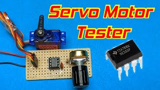 Servo Motor Controller amp Tester Circuit [upl. by Anilahs]