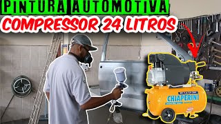 PINTURA AUTOMOTIVA COM COMPRESSOR DE 24 LITROS [upl. by Norod]