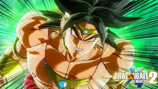 Broly Restrained with Ikari Transformation NEW Animation amp Moveset  Dragon Ball Xenoverse 2 [upl. by Cr225]