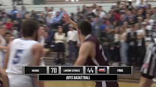 Okemos vs Lansing Catholic  Boys Basketball  STATE CHAMPS Michigan [upl. by Hanleigh875]