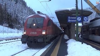 Arrivi e partenze a Brennero  Ankünfte und Abfahrten nach Brenner [upl. by Dennard]