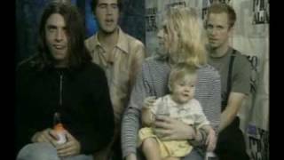 FUNNY NIRVANA INTERVIEW MTV AWARDS 1993 [upl. by Anaeirb322]