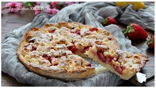 🍓Crostata sbriciolata con crema pasticcera e fragole senza glutine 🍓 [upl. by Ppik]