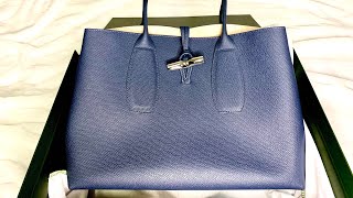 Unboxing Longchamp Roseau shoulder bag luxurybags frenchbrands Longchamp longchampparis [upl. by Meesan]