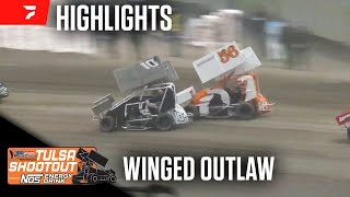 55Lap Winged Outlaw AMain  2024 Tulsa Shootout [upl. by Einafit646]