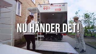 FLYTTVLOGG🚛 FÖRSTA NATTEN I LÄGENHETER [upl. by Enilrae]