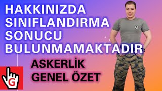 HAKKINIZDA SINIFLANDIRMA SONUCU BULUNMAMAKTADIR NE DEMEK ASKERE RAMAK KALA GENEL Ã–ZET  ASKERLÄ°K [upl. by Burrton]