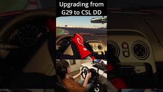 Detailed FFB in CSL DD vs G29 fanatec simracing [upl. by Leachim16]