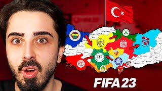 TÃœM TÃœRKÄ°YE HARÄ°TASINI HANGÄ° TAKIM ELE GEÃ‡Ä°RECEK  FIFA 23 HARÄ°TA KAPIÅMASI [upl. by Barcroft]