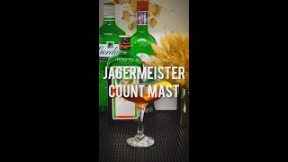 How to make the Jagermeister Count Mast  Count Mast Negroni cocktail at home recipe [upl. by Atalaya272]