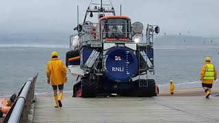 Exmouth RNLI Lifeboat Launch 260818 [upl. by Gaskin314]