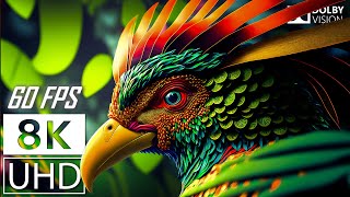 8K UHD 60FPS DOLBY VISION  COLORFUL WORLD ANIMALS  ANIMALS SOUNDS [upl. by Ralina362]