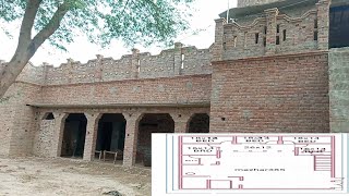 Pakistani style village house plans with 5 bedroom  single story village home plan in 3d [upl. by Fabri]