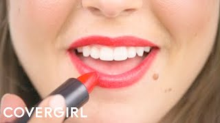 Perfect Red Lipstick Makeup Tutorial  COVERGIRL [upl. by Hewe]