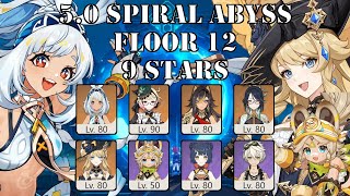 Mualani Vaporize amp Navia ft Kachina  50 Spiral Abyss  Floor 12 9 stars [upl. by Tavie]