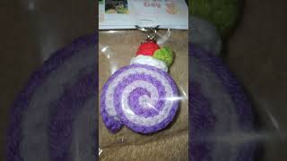 Keychain crochet for bday giveaways [upl. by Hardin456]