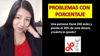 PROBLEMAS UTILIZANDO PORCENTAJE Variación porcentual [upl. by Eillac]