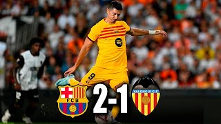 BARCELONA vs VALENCIA 21  La Liga 2024 [upl. by Irep452]