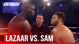 Ismael Lazaar vs Daniel Sam  David amp Goliath Full Fight [upl. by Nylrehs]