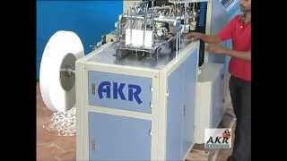 PAPER CUP FORMING MACHINE  AKR PC 850 [upl. by Enohpets]