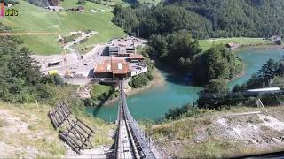 Riding the worlds steepest funicular  Schwyz–Stoos  Switzerland [upl. by Netsirt]