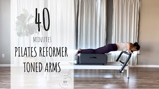 Pilates Reformer  Intermediate  Toned Arms [upl. by Erida]