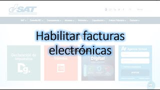 Habilitar facturas electrónicas Guatemala SAT [upl. by Haugen]