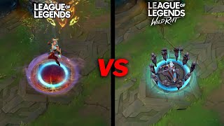 Ezreal Prestige Heavenscale VS Prestige Battle Academia LOL PC VS Wildrift Skin Comparison Wildrift [upl. by Crowell]