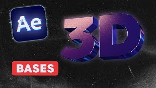 Comment faire un texte 3D bases  Tuto After Effects [upl. by Sophey275]