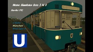 Metro Simulator Beta 3 14 C Simvliet 1982 U Bahn München MVG Type A [upl. by Hairahcez]