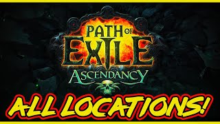 POE All Trials of Ascendancy Locations Normal Cruel Merciless amp Eternal labyrinth All Locations [upl. by Farly]