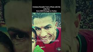 Cristiano Ronaldo Little Fan ❤️  Portugal vs Turkey EURO 2024 shorts [upl. by Reivaxe]