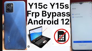 Vivo Y15s frp Bypass  Android 12 how to frp bypass Vivo Y15s frp bypass new security 2023 [upl. by Ileane]