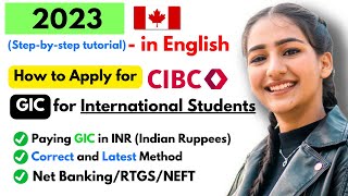 How to open GIC account English  How to create CIBC GIC  GIC Account Opening Process  GIC CIBC [upl. by Ahso]